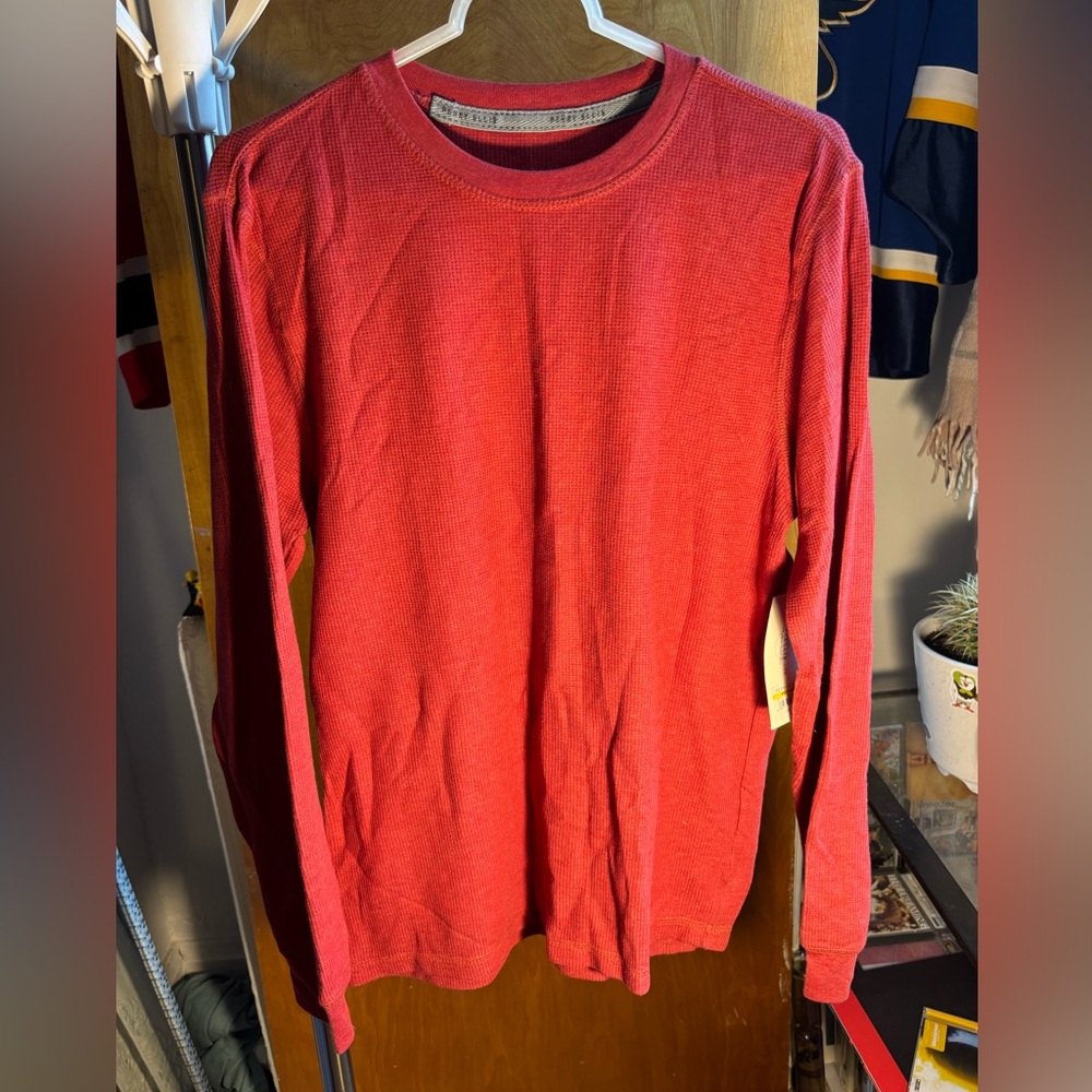 Perry Ellis Red Sleepwear Long Sleeve Shirt